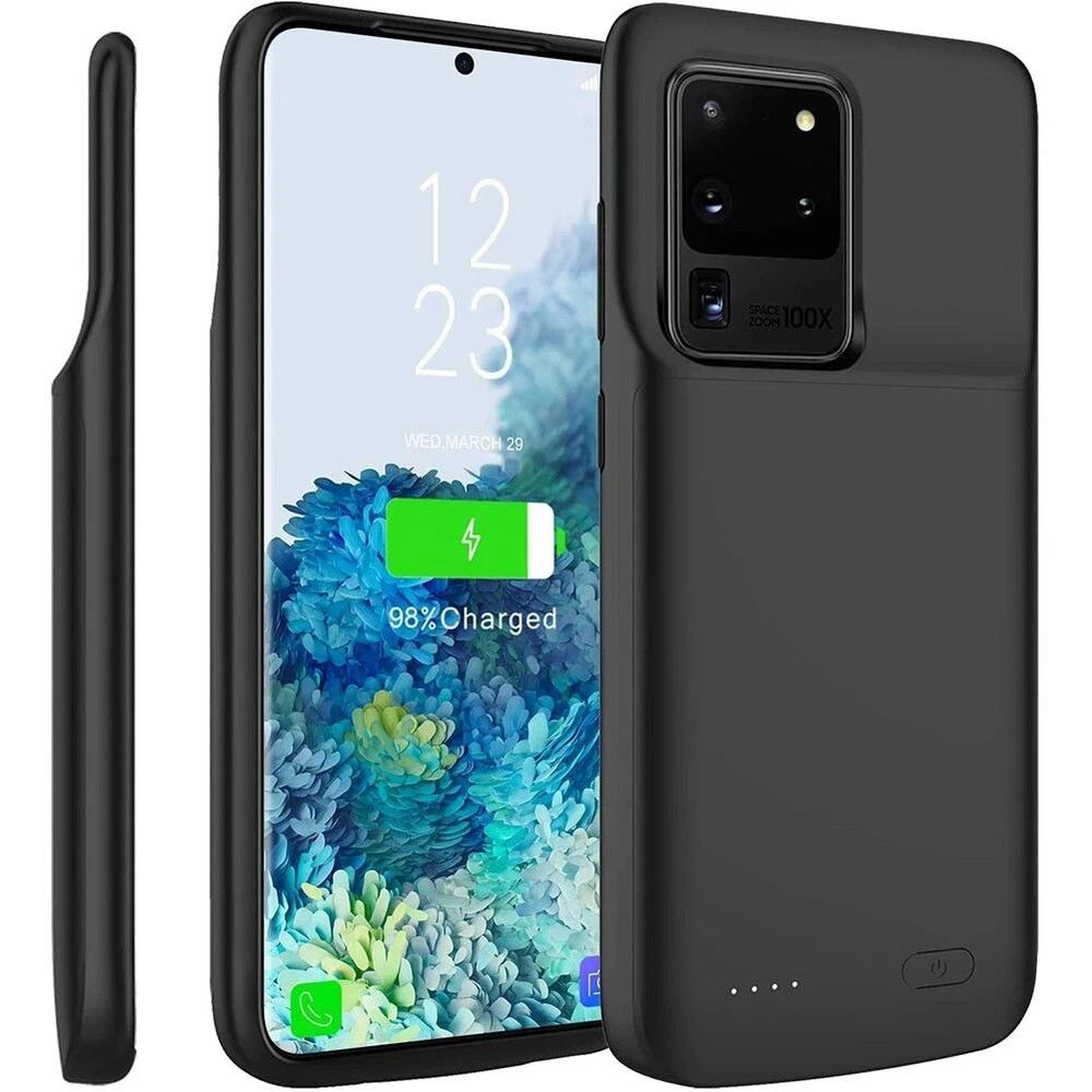 New 4800mAh Rechargeable Black Battery Case for Samsung Galaxy S20